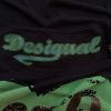 DESIGUAL Stl S Färg Marinblå Rund urringning Blus Kortärmad