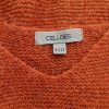 CELLBES Stl 42/44 Färg Orange V-ringning Stickad Tunika Blus ärm 3/4 Material Akryl 100%