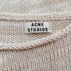 ACNE Studios Stl S Färg Elfenben Herr Tröja Långärmad Material Bomull 100%