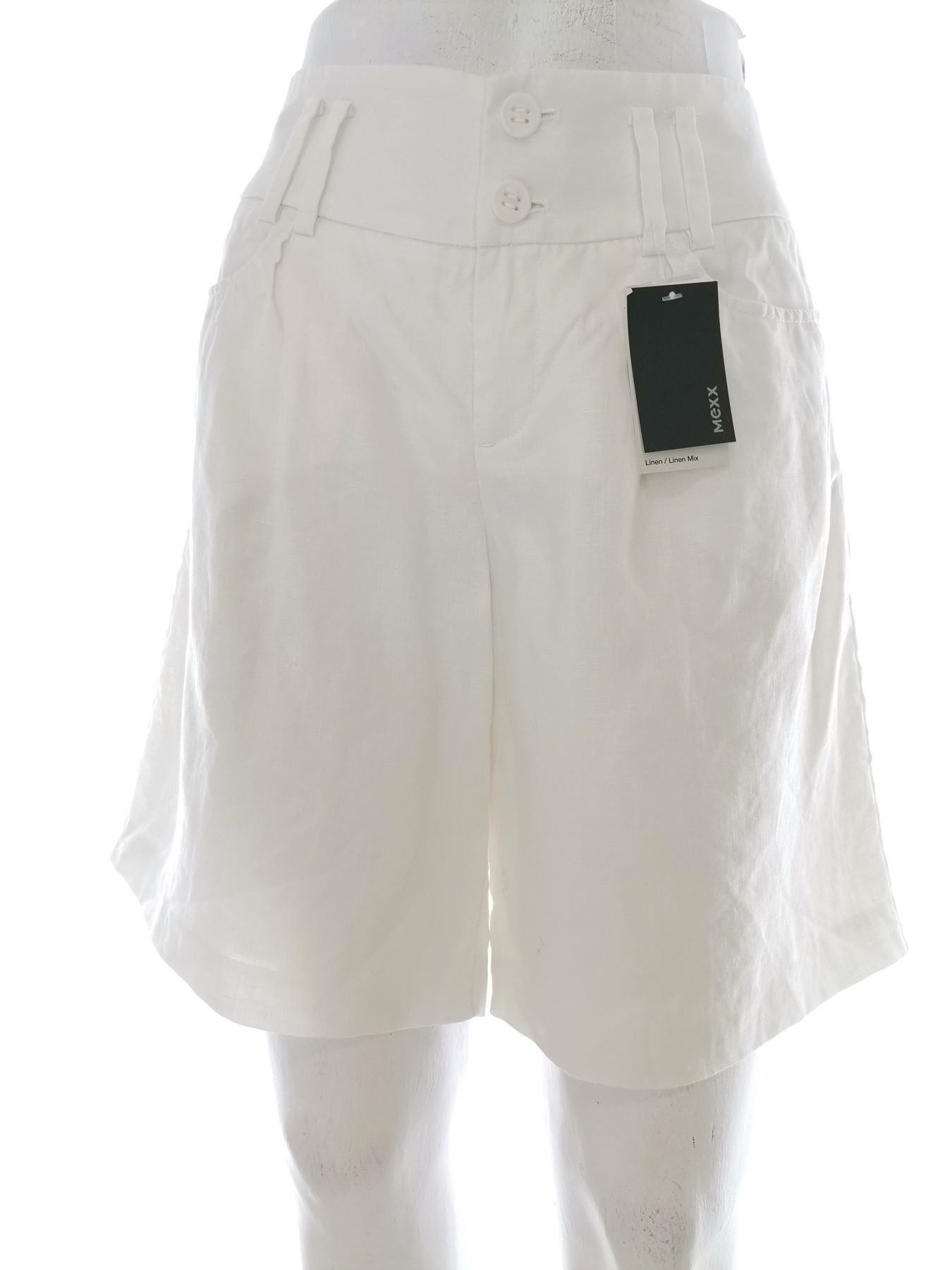 Mexx Stl 36 Färg Vit Shorts Material Lin 100%