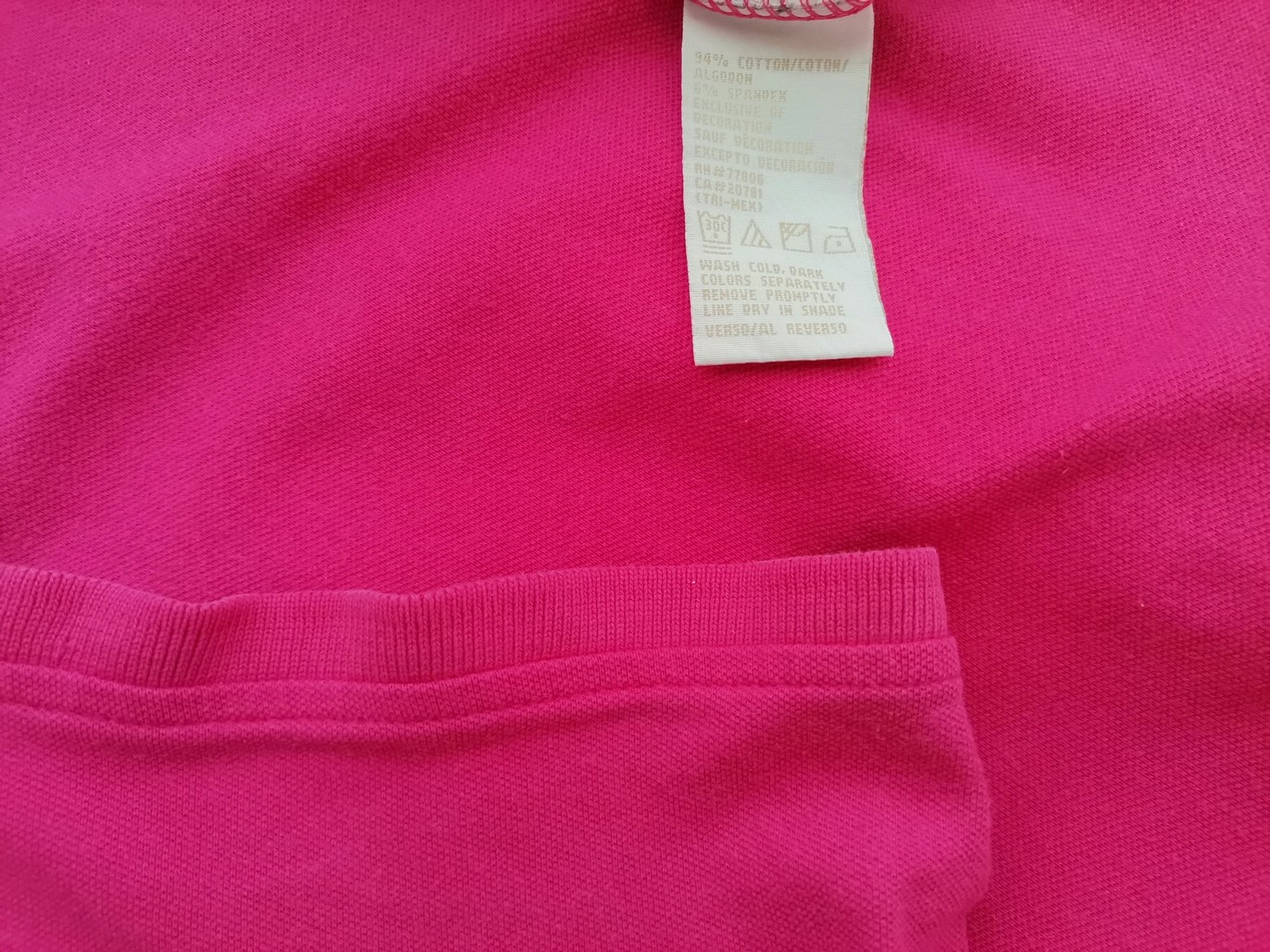 Tommy hilfiger Stl XL Färg Rosa Krage Pikétröja Kortärmad Material Bomull