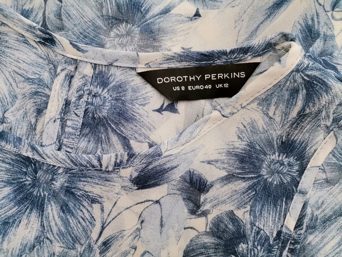 Dorothy perkins Stl 40 Färg Blå Rund urringning Blus Ärmlös