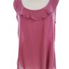 Gap Stl M Färg Rosa Rund urringning Blus Ärmlös Material Rayon 100%