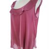 Gap Stl M Färg Rosa Rund urringning Blus Ärmlös Material Rayon 100%