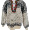 Norwegian jumper Stl 52/54 Färg Elfenben Rund urringning Norsk tröja Långärmad Grovstickat