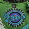 DESIGUAL Stl M Färg Grön Rund urringning A-linje Klänning Kortärmad Midi Material Viskos 100%