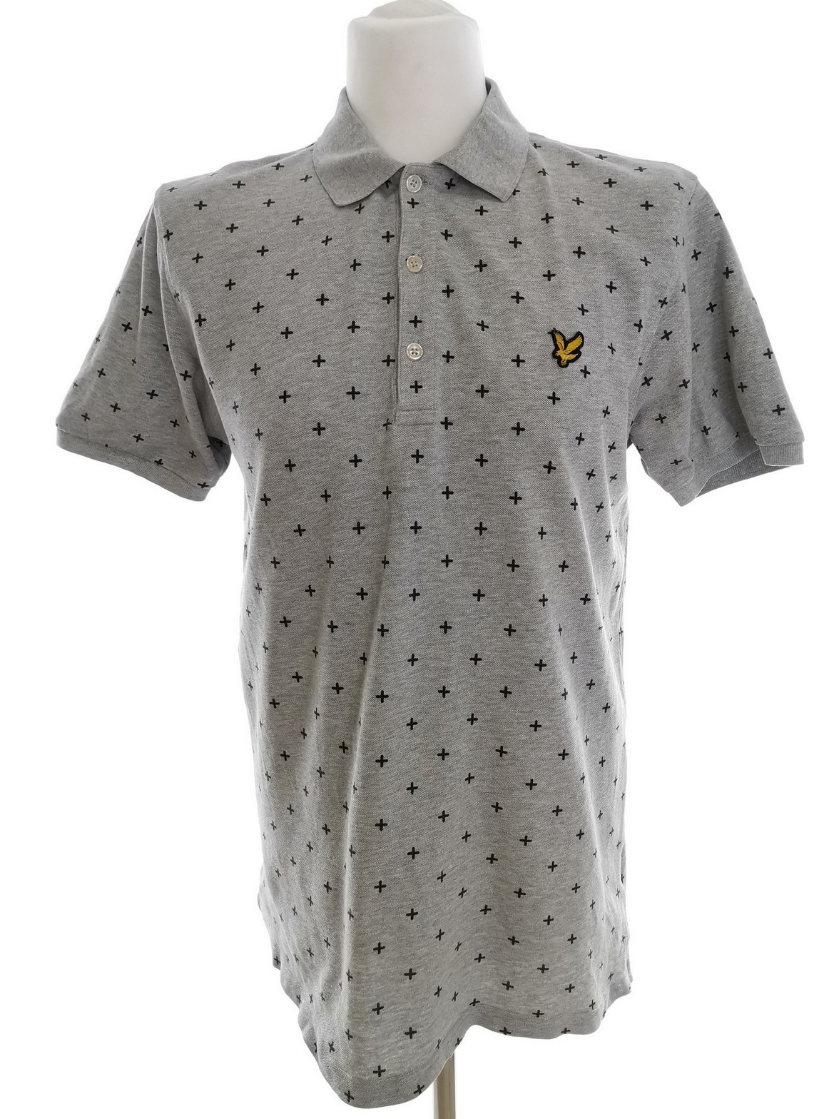 Lyle & Scott Stl L Färg Grå Krage Herr Polo Kortärmad Material Bomull 100%