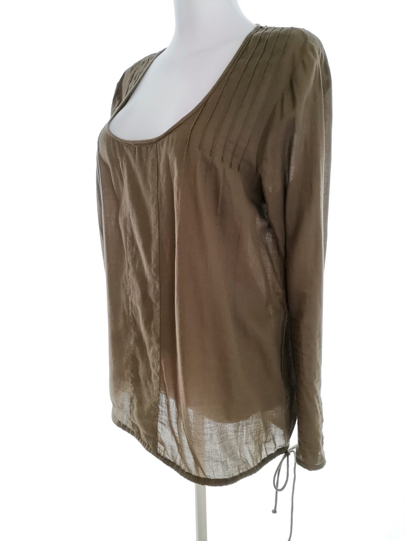 Pulz jeans Stl M Färg Khaki U-ringning Blus Långärmad Material Bomull 100%