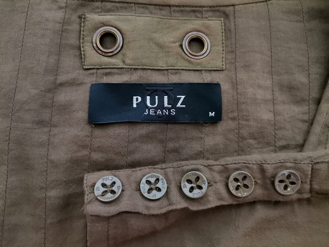 Pulz jeans Stl M Färg Khaki U-ringning Blus Långärmad Material Bomull 100%