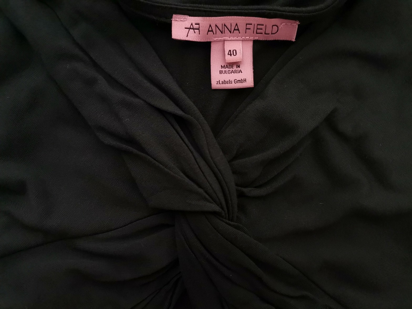 Anna Field Stl 40 Färg Smaragdgrön V-ringning Tunika blus ärm 3/4 Material Viskos 100%