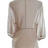 PERUZZI ITALY Stl 40 Färg Beige V-ringning Blus ärm 3/4 Material Viskos