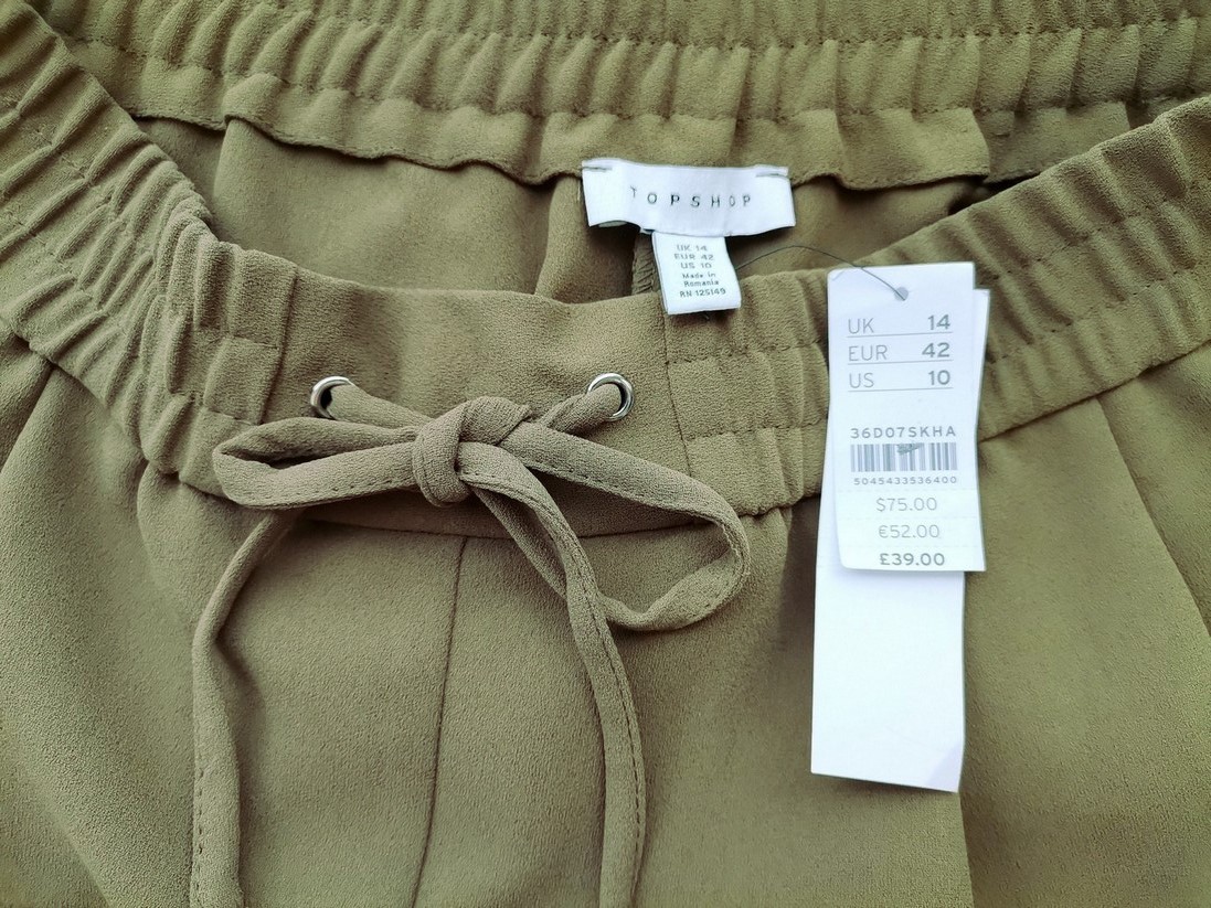 Topshop Stl 14 (42) Färg Khaki Casual Byxor