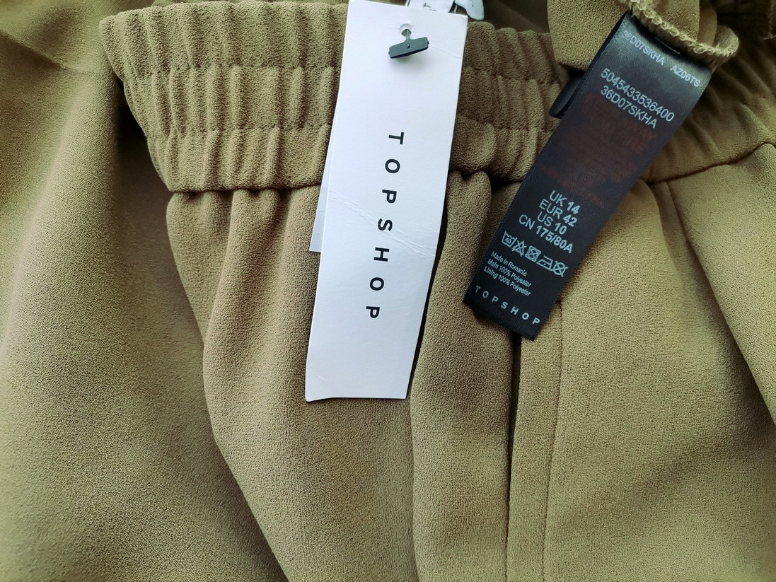 Topshop Stl 14 (42) Färg Khaki Casual Byxor