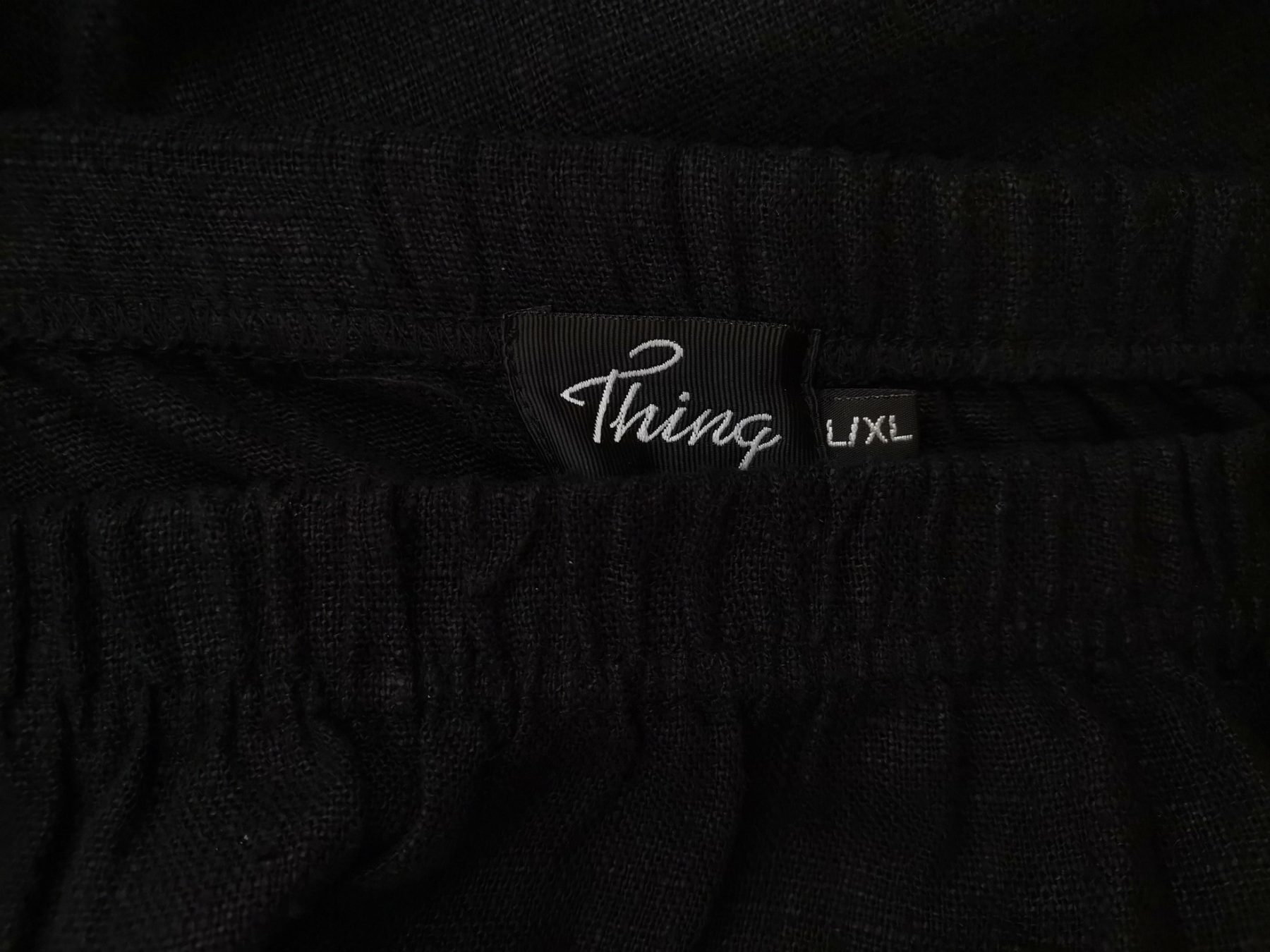 Thing Stl L/XL Färg Svart Maxikjol Kjol Lång Material Lin 100%