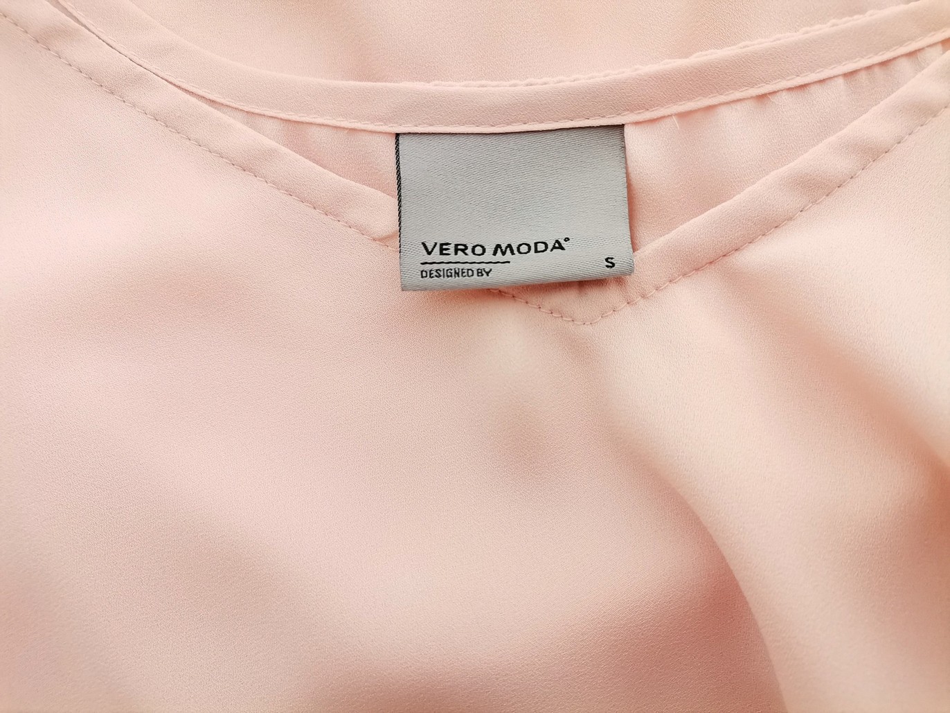 Vero moda Stl S Färg Pudrig Rosa V-ringning Blus Ärmlös