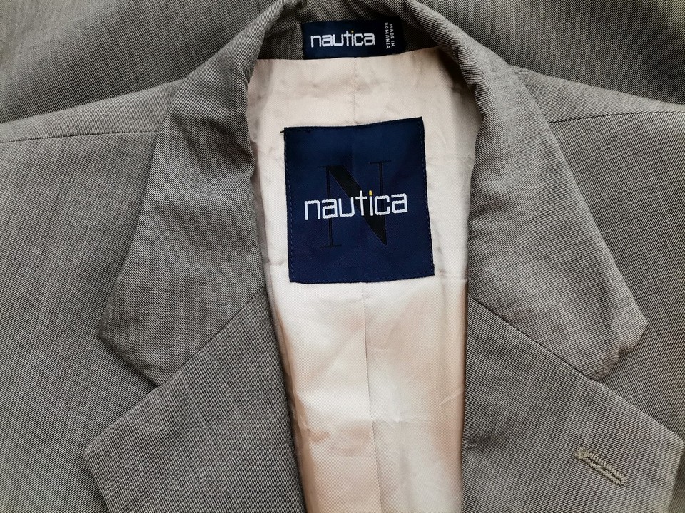 Nautica Stl 44 (XL) Färg Grå Herr Kavaj Långärmad Material Ull 100%