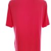 2 Biz Stl XL Färg Rosa Keyhole Crew Neck Blus Kortärmad Material Viskos