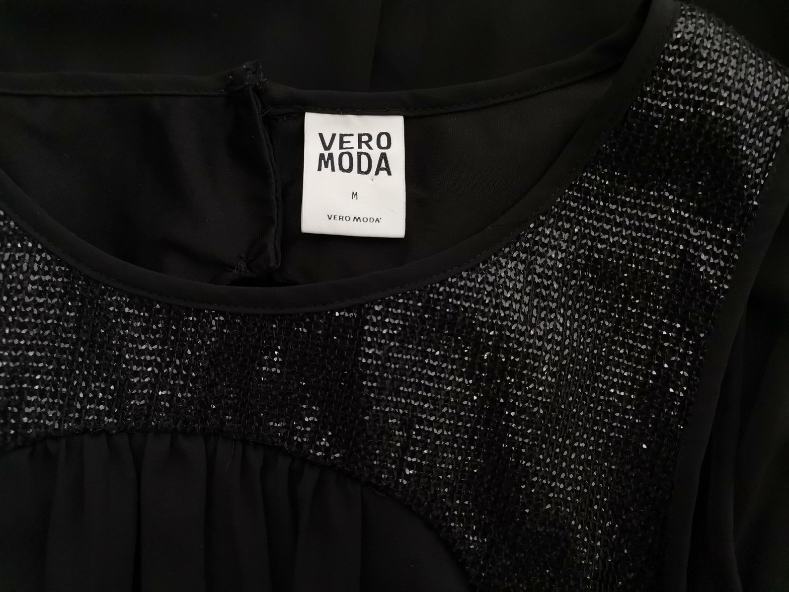 Vero moda Stl M Färg Svart Rund urringning Skal Klänning Ärmlös Midi