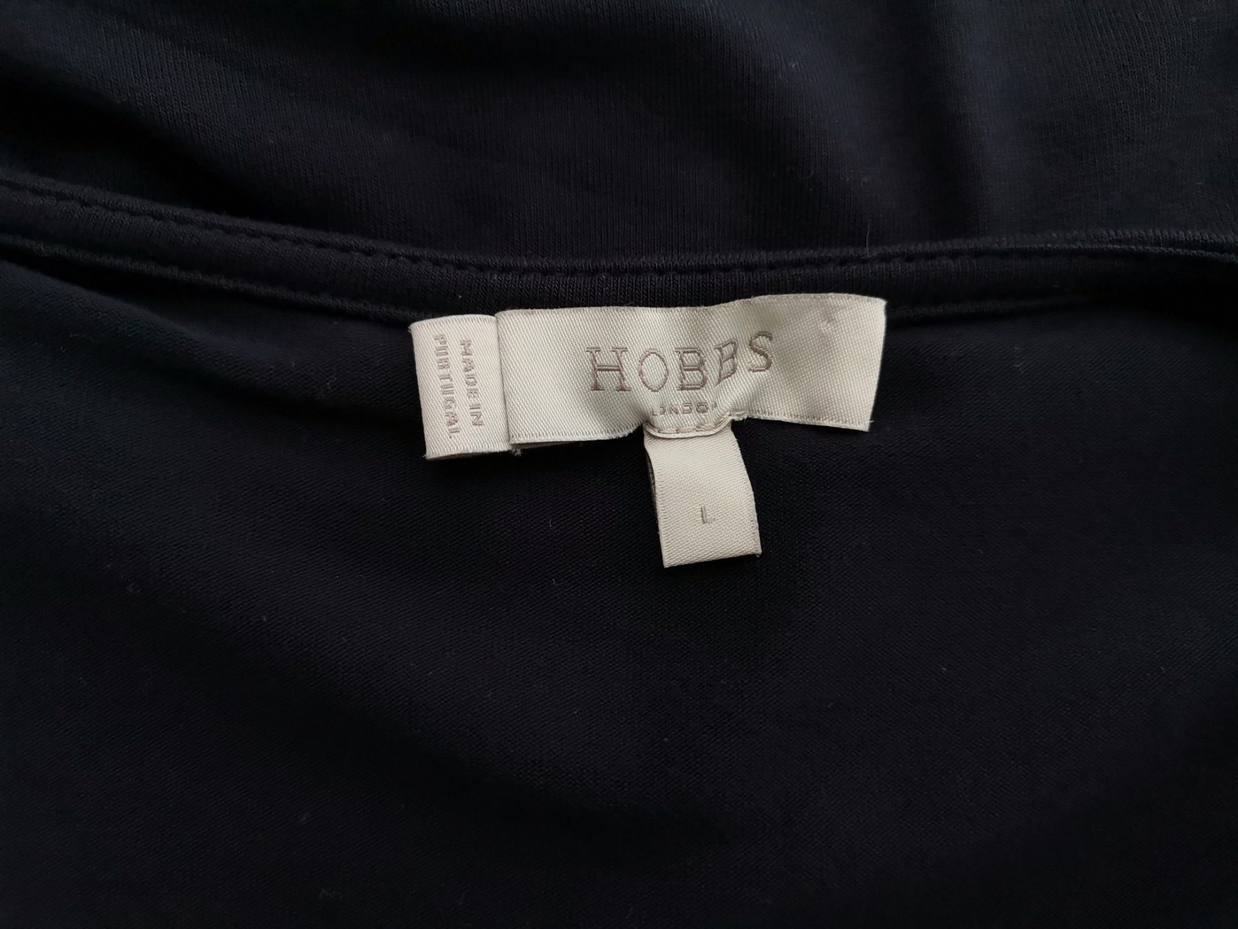 Hobbs London Stl L Färg Marinblå Kvadratisk urringning Blus ärm 3/4 Material Viskos