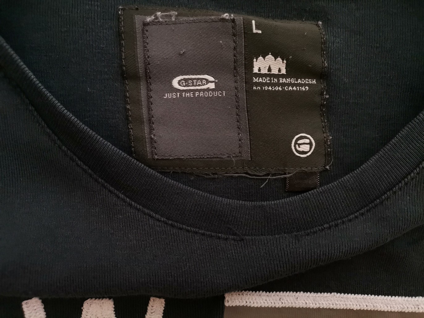 G-Star Raw Stl L Färg Marinblå Rund hals T-shirt Kortärmad Material Bomull 100%