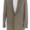 Ted Lapidus Stl 52 (XL) Färg Khaki Herr Kavaj Långärmad Material Ull 100%