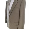 Ted Lapidus Stl 52 (XL) Färg Khaki Herr Kavaj Långärmad Material Ull 100%