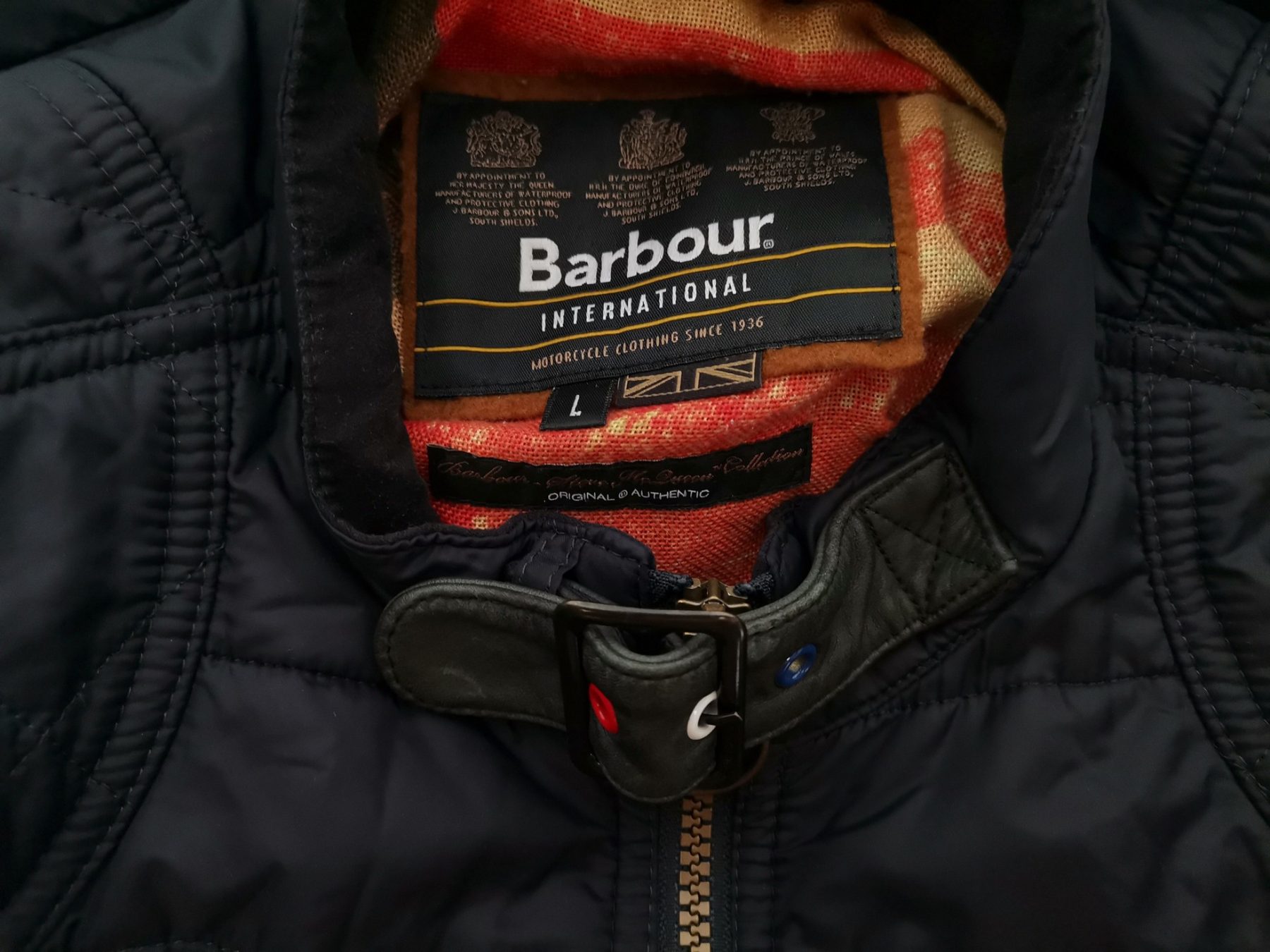 BARBOUR Stl L Färg Marinblå Herr Jacka Långärmad