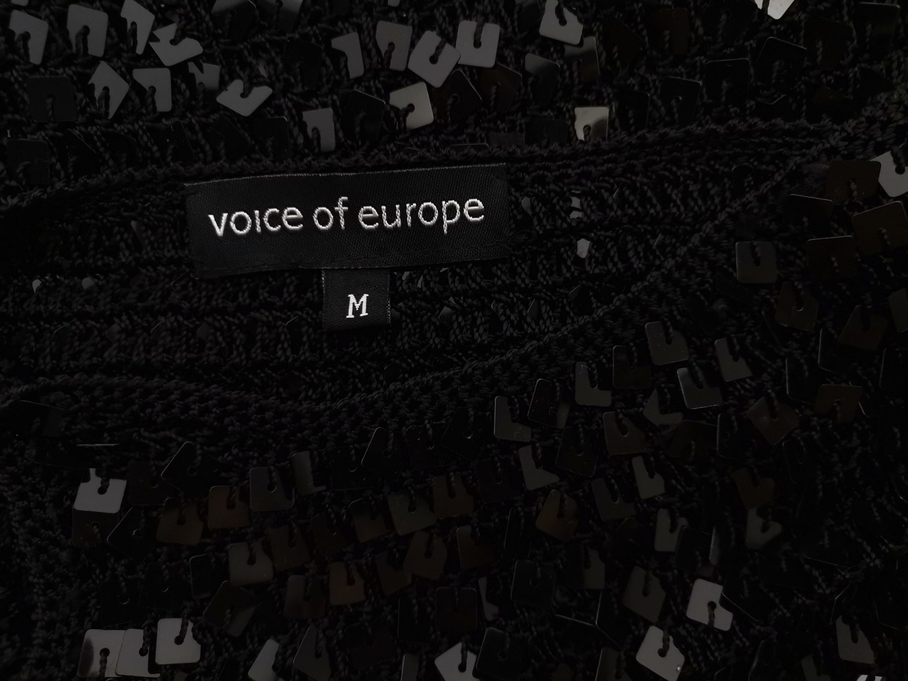 Voice of Europe Stl M Färg Svart Rund urringning Blus Ärmlös Material Viskos 100%