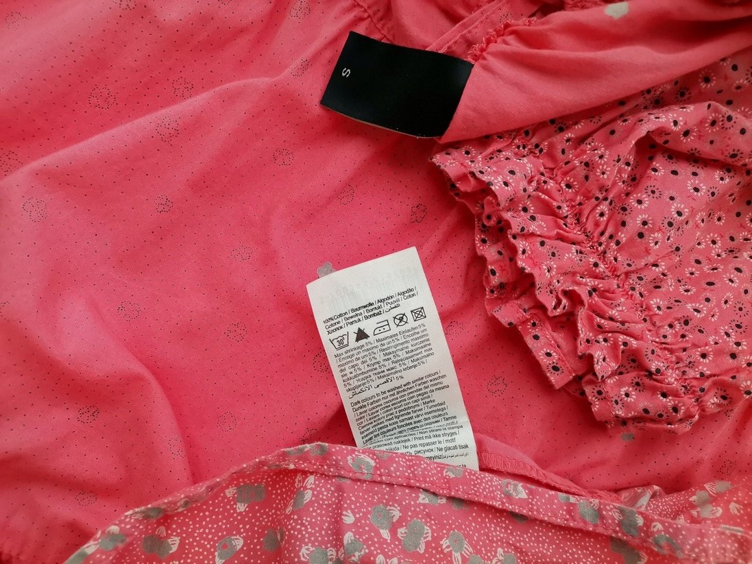 Vero moda Stl S Färg Rosa U-ringning Skal Klänning ärm 3/4 Knälängd Material Bomull 100%