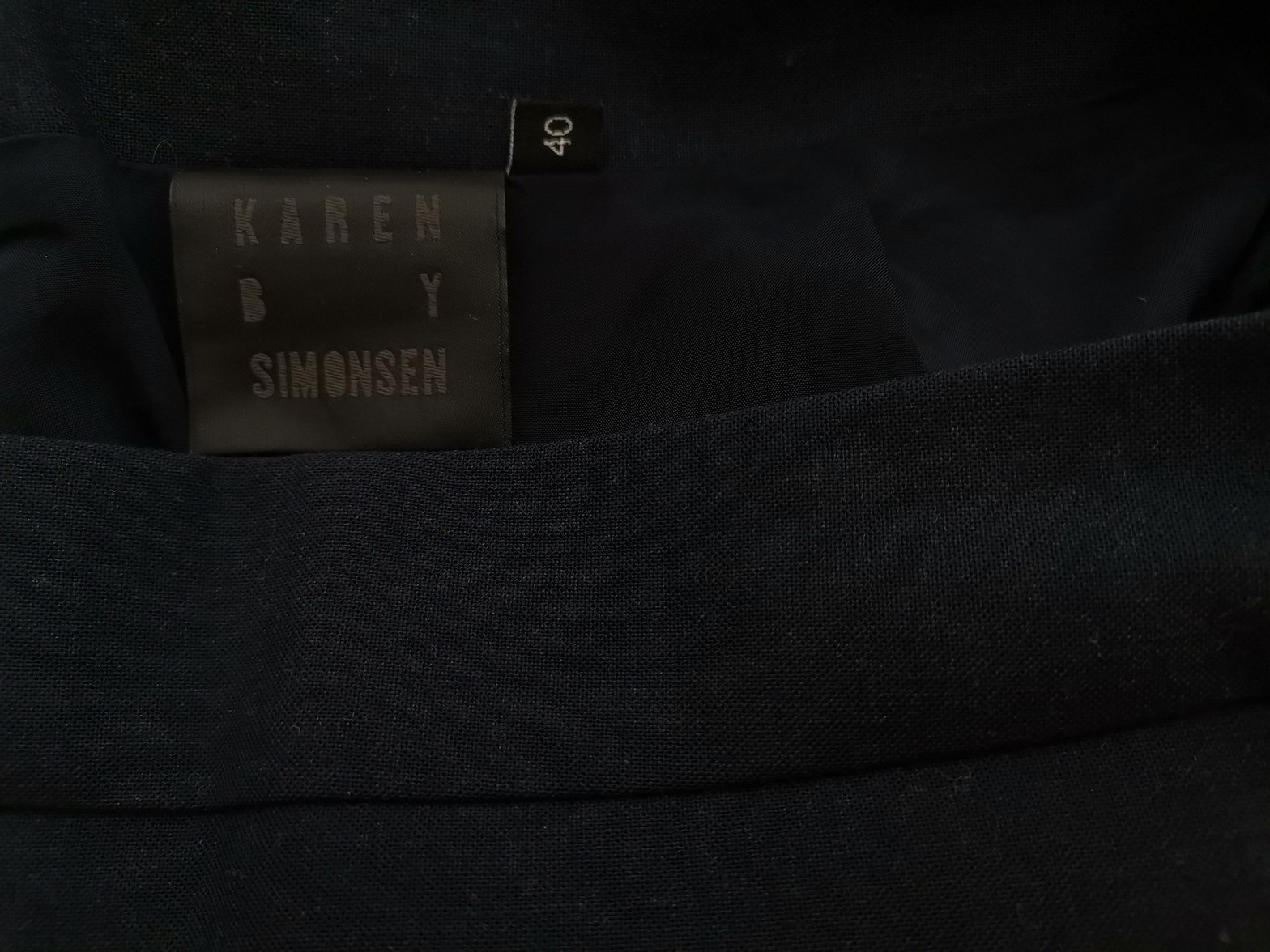 Karen by Simonsen Stl 40 Färg Marinblå Rak och pennkjol Kjol Knälängd