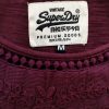 Superdry Stl M Färg Purpur U-ringning Blus Ärmlös Material Bomull 100%