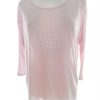 Saint tropez Stl S Färg Rosa Rund urringning Blus ärm 3/4