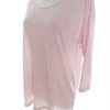 Saint tropez Stl S Färg Rosa Rund urringning Blus ärm 3/4