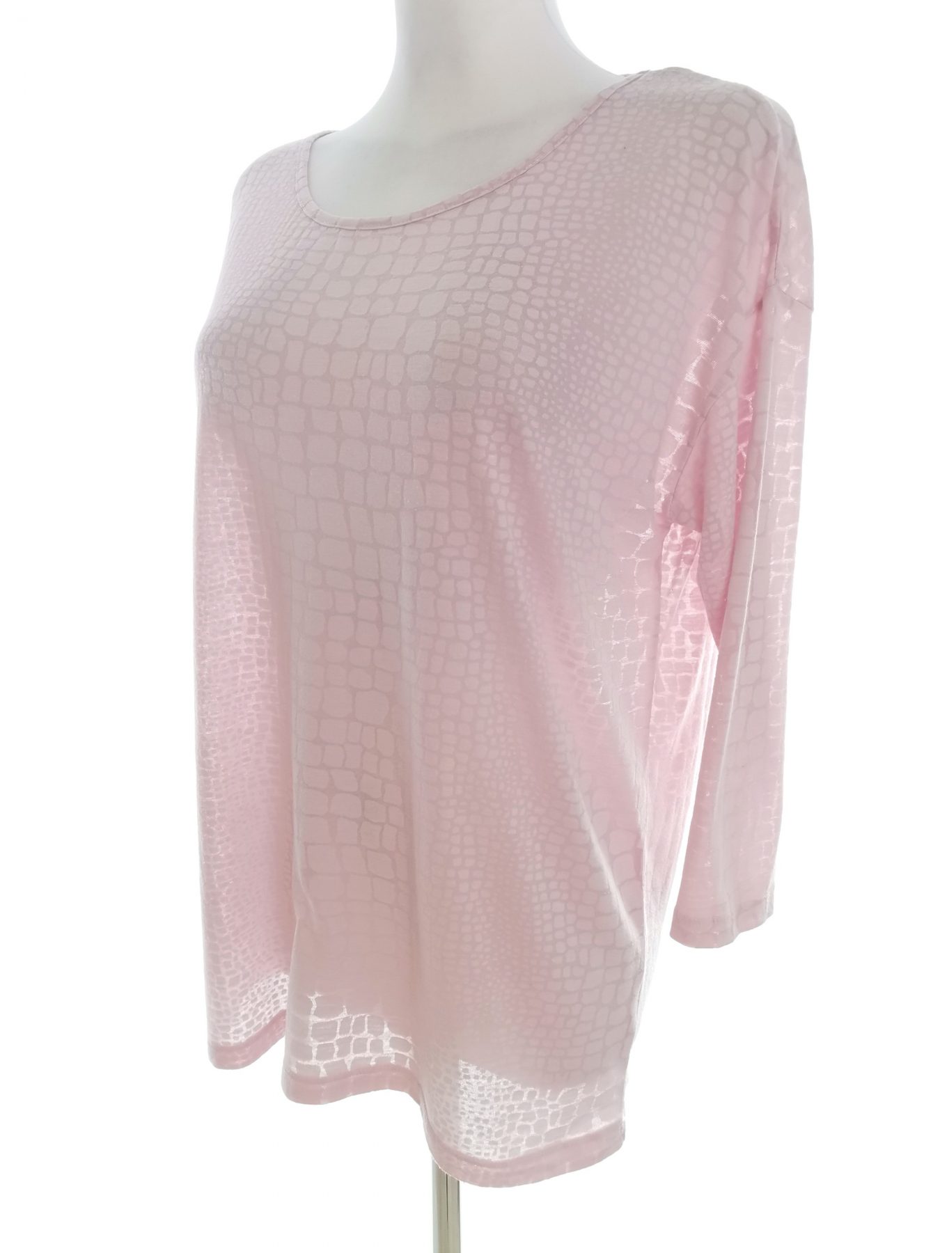 Saint tropez Stl S Färg Rosa Rund urringning Blus ärm 3/4