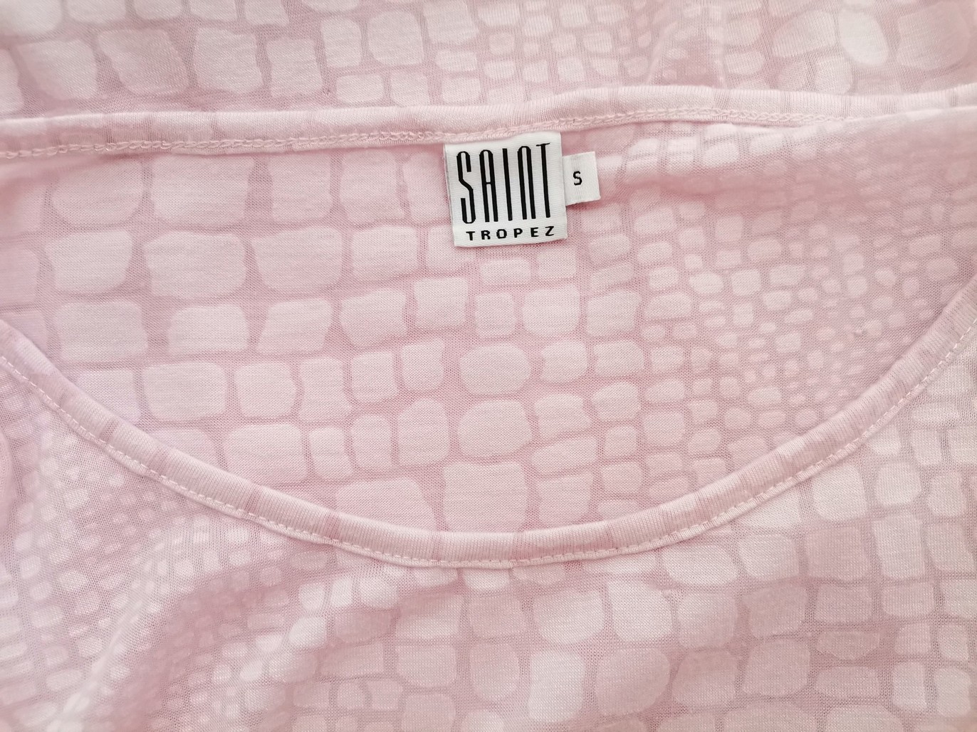 Saint tropez Stl S Färg Rosa Rund urringning Blus ärm 3/4