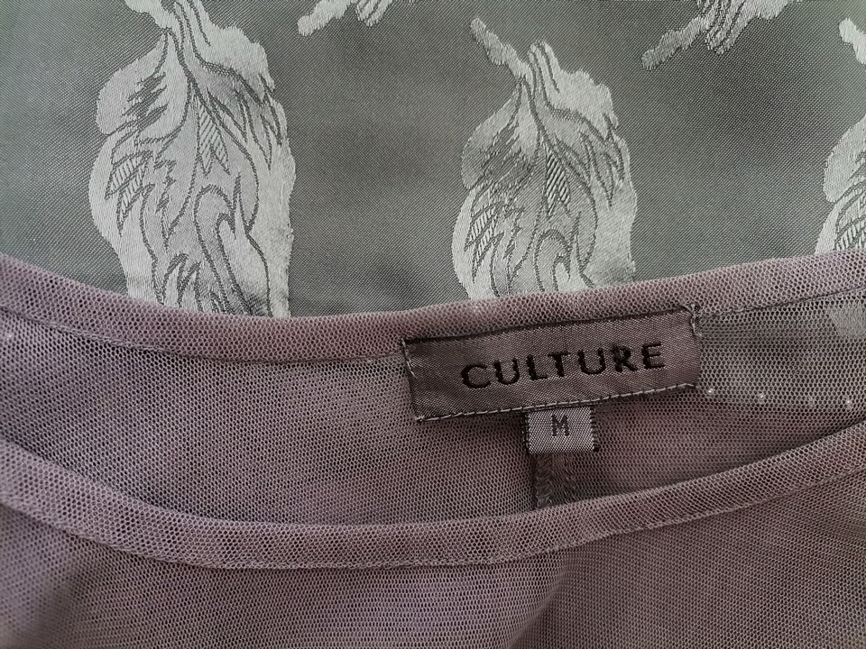 Culture Stl M Färg Khaki Rund urringning Blus Långärmad