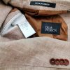 Oscar Jacobson Stl L Färg Beige Herr Kavaj Långärmad Material Lin 100%