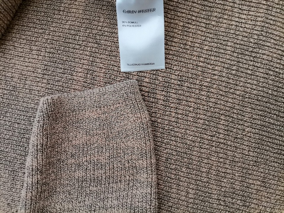 Carin Wester Stl M Färg Beige Herr Tröja Långärmad Material Bomull