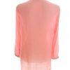 Andrea Stl 38 Färg Rosa Split Crew Neck Blus ärm 3/4