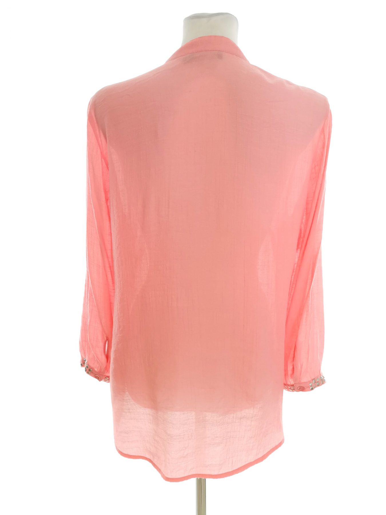 Andrea Stl 38 Färg Rosa Split Crew Neck Blus ärm 3/4