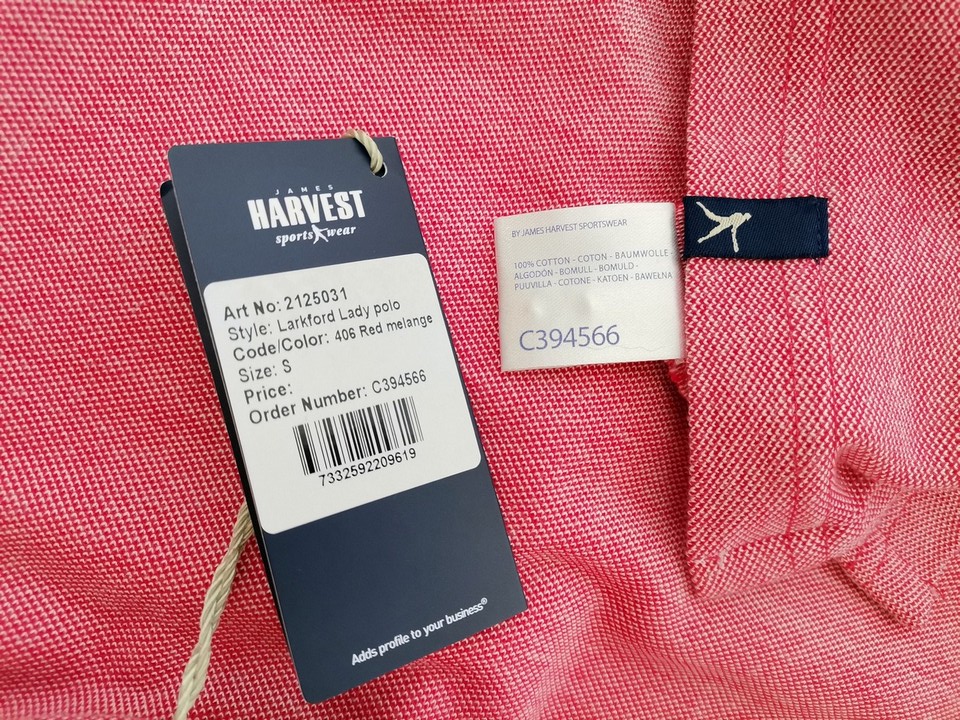 Harvest Stl S Färg Rosa Krage Pikétröja Kortärmad Material Bomull 100%