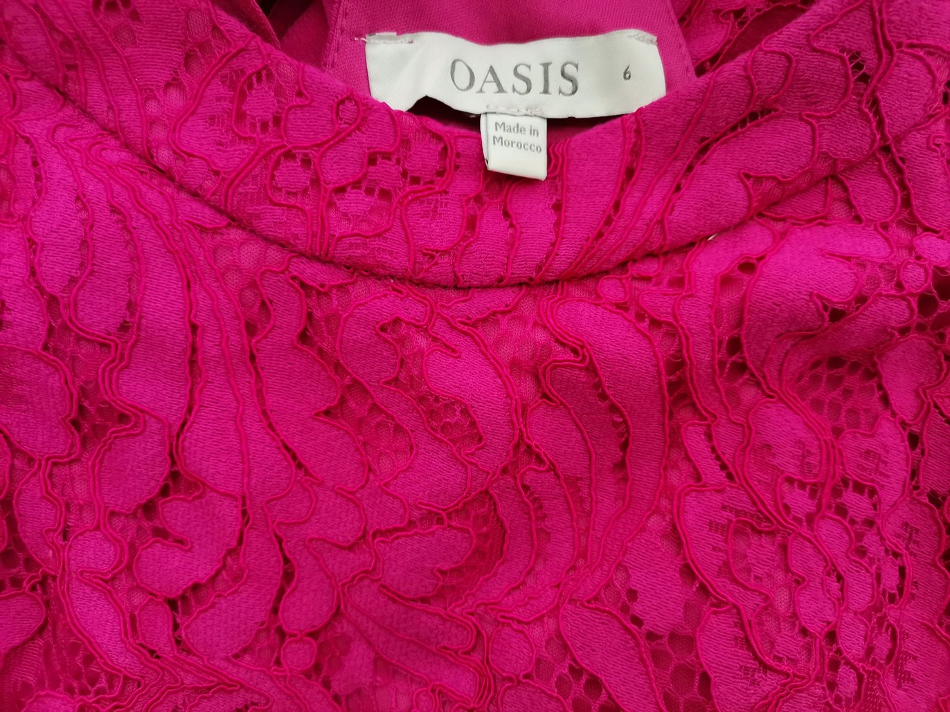 Oasis Stl 6 (32) Färg Rosa Halter Utställd Klänning Ärmlös Midi Material Viskos