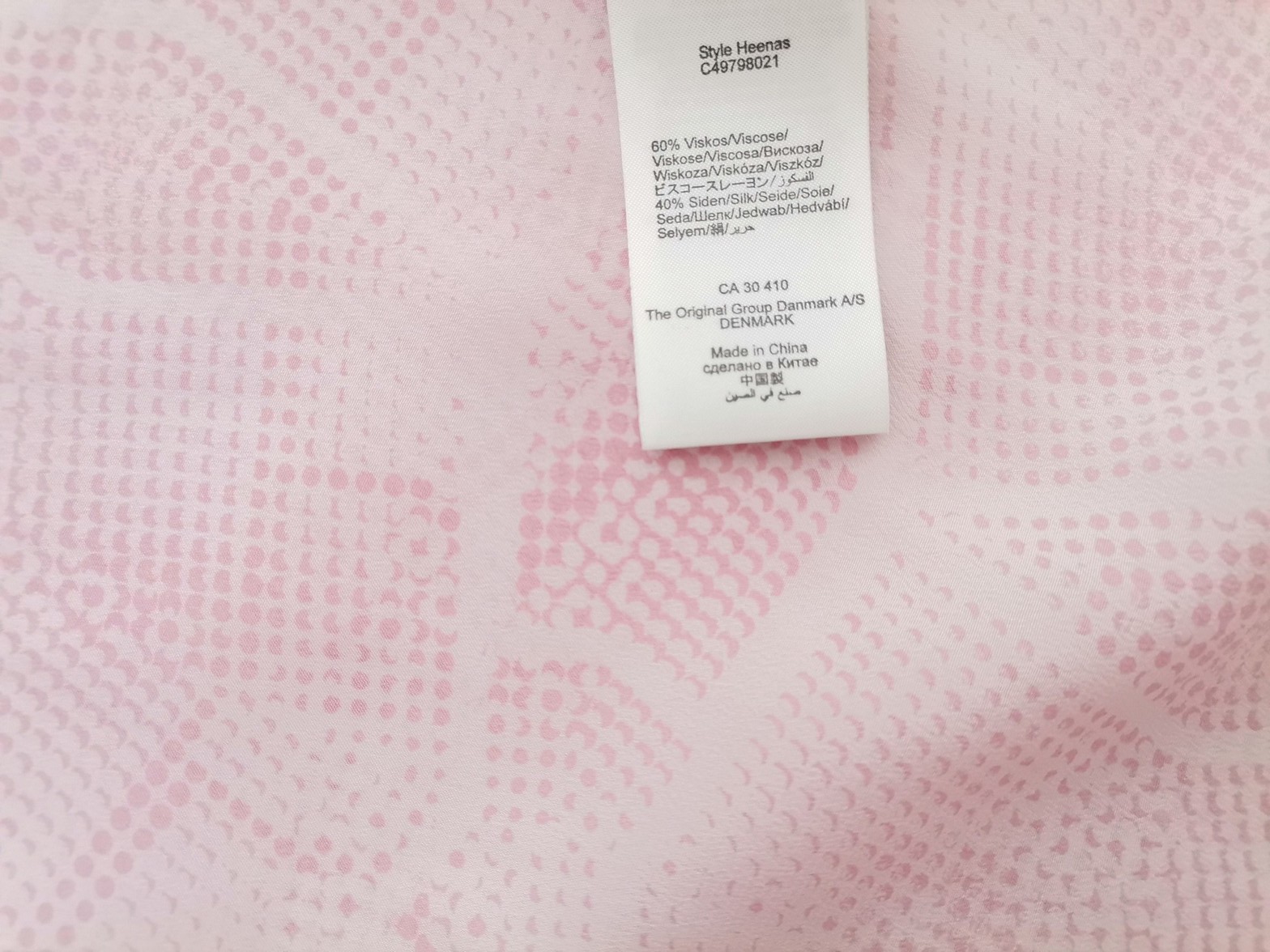 InWear Stl 40 Färg Rosa Rund urringning Blus Kortärmad Material Viskos