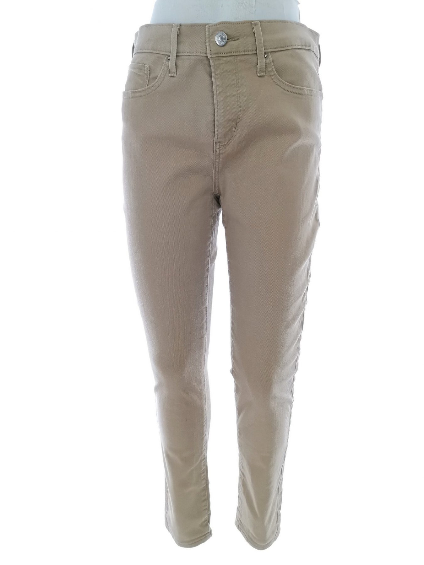 Stl W28 Färg Beige Jeans Material Bomull