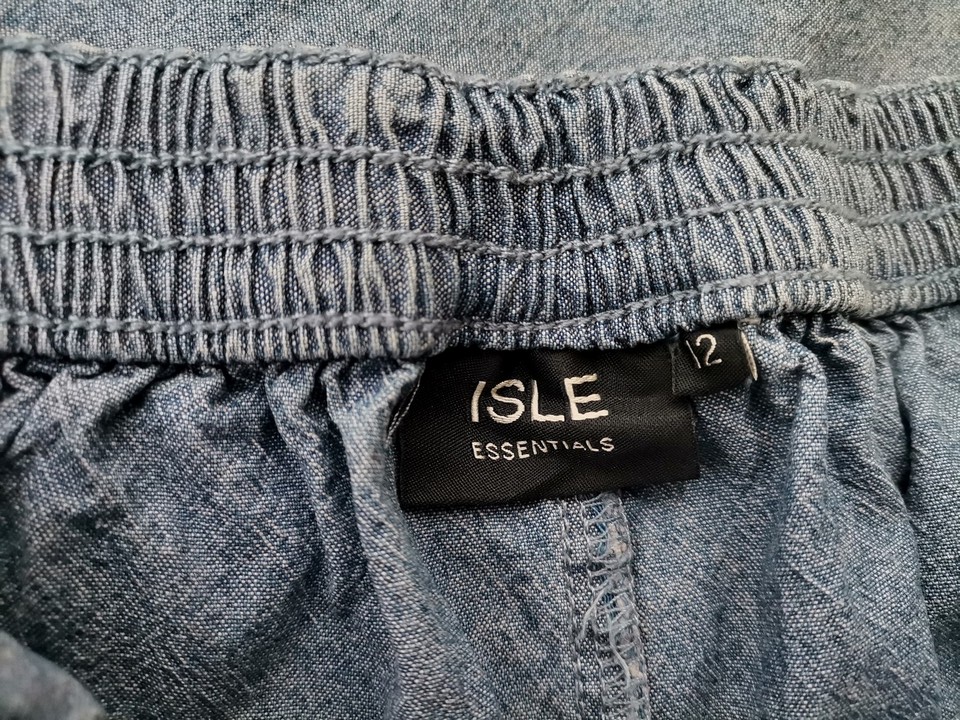 Isle Stl 12 (40) Färg Blå Casual Byxor Material Bomull 100%