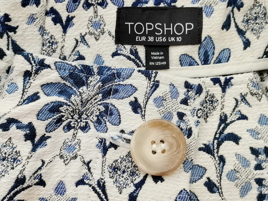 Topshop Stl 38 Färg Vit Minikjol Kjol Kort