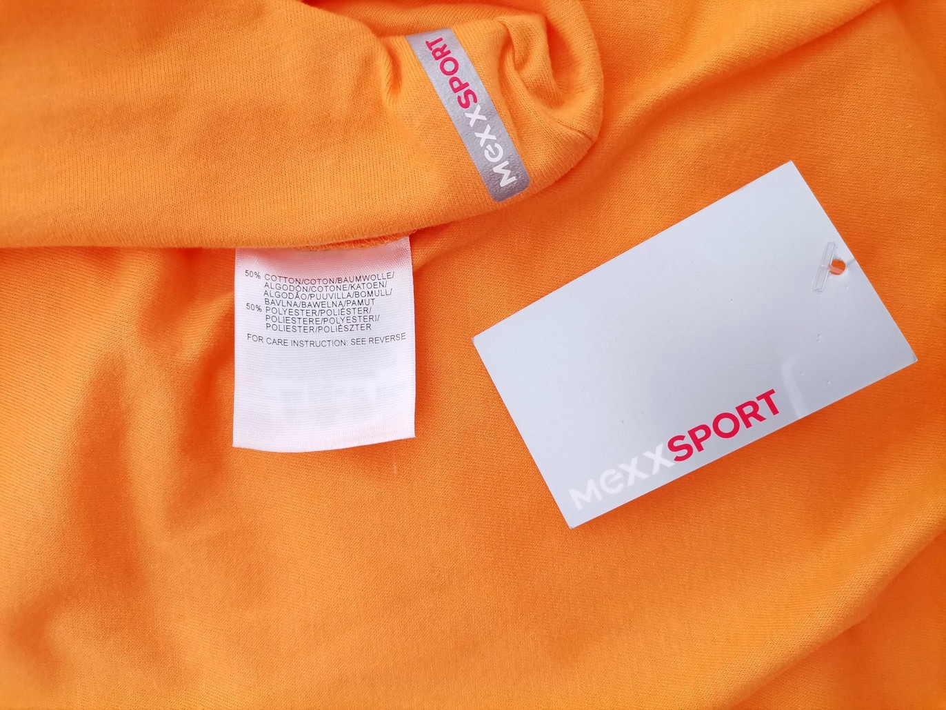 Mexx Stl S Färg Orange V-ringning T-shirt Kortärmad Material Bomull