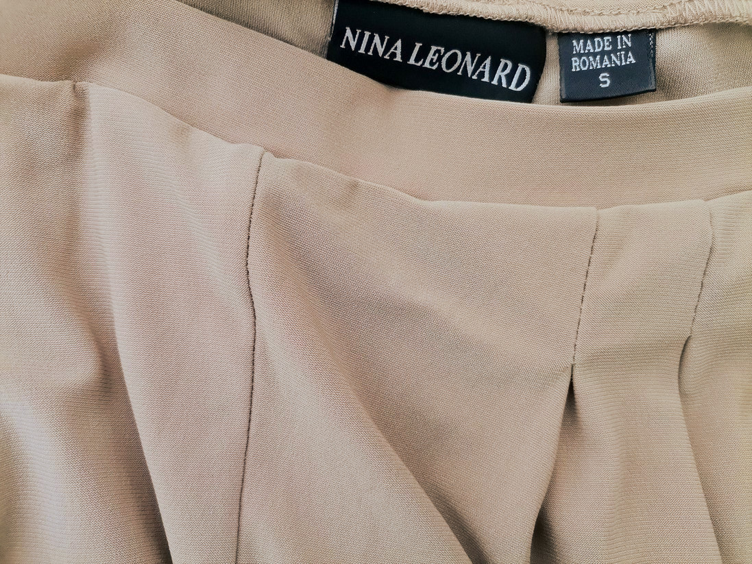 Nina Leonard Stl S Färg Beige Eleganta Byxor