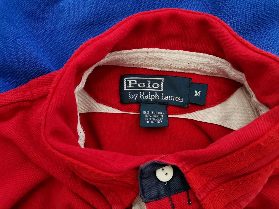 Polo Ralph Lauren Stl M Färg Röd Krage Herr Polo Kortärmad Material Bomull 100%