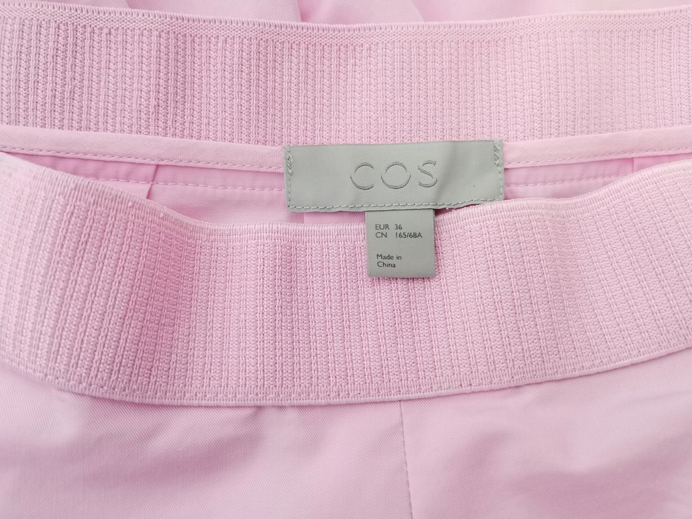 COS Stl 36 Färg Rosa A-linjekjol Midi Material Bomull 100%